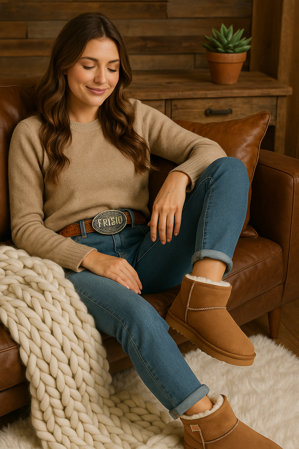 Bota de Neve com Pelos