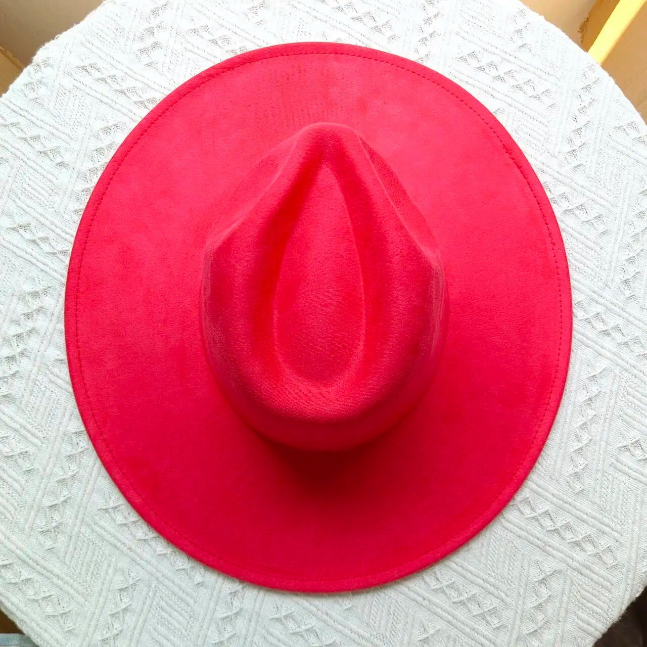 Chapéu Classic Fedora Suede Feminino