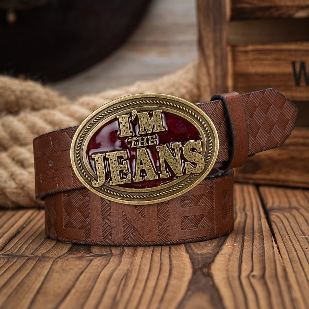 Cinto com Fivela I'm The Jeans