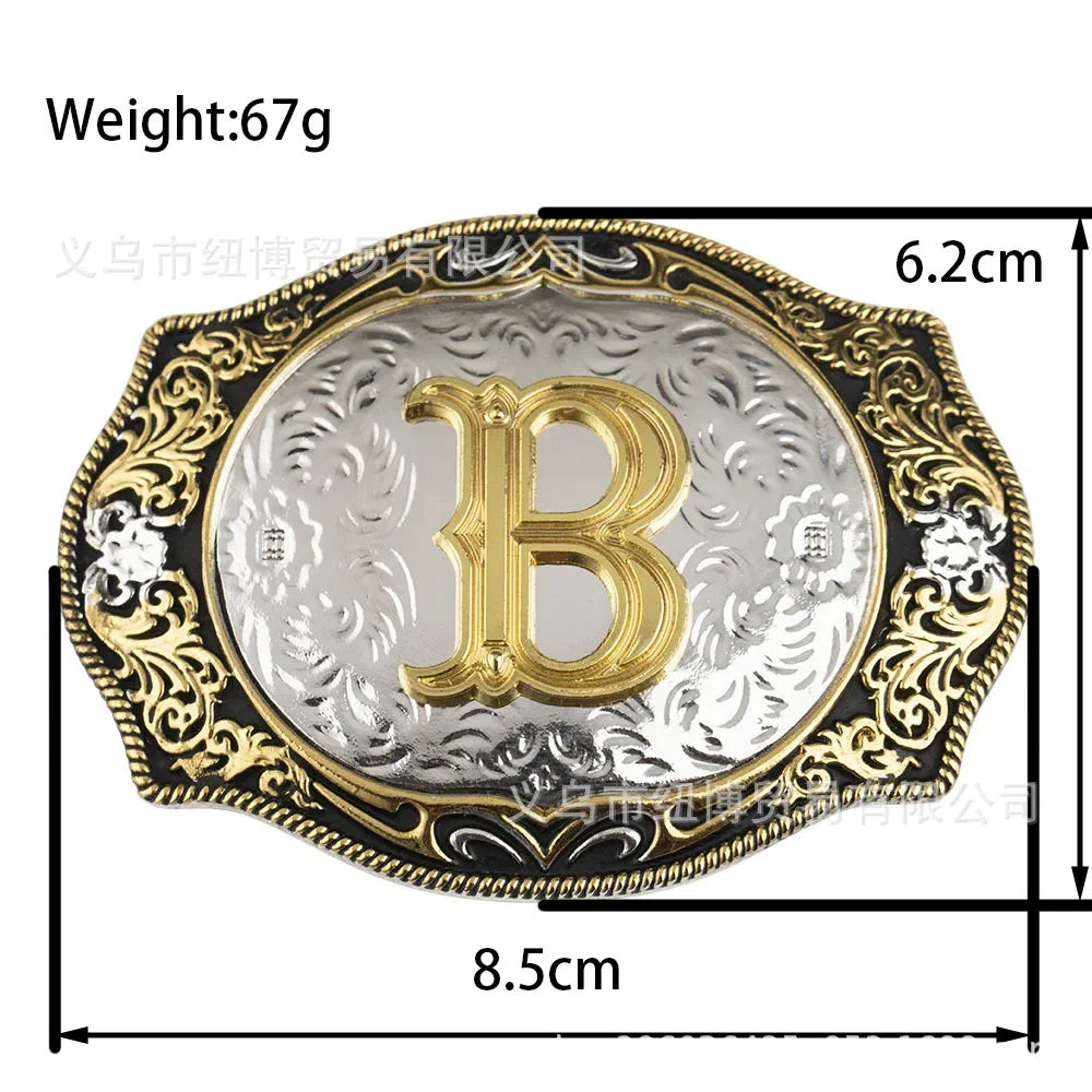 Fivela de Cinto de A a Z Letras