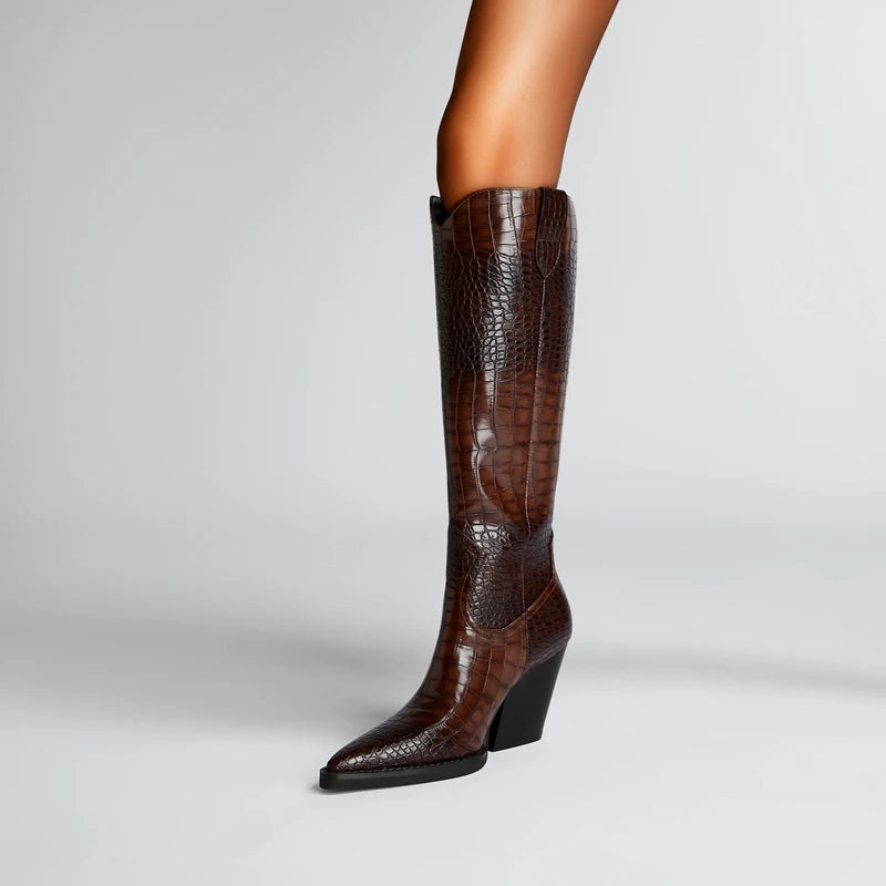 Bota Croco Salto Grosso