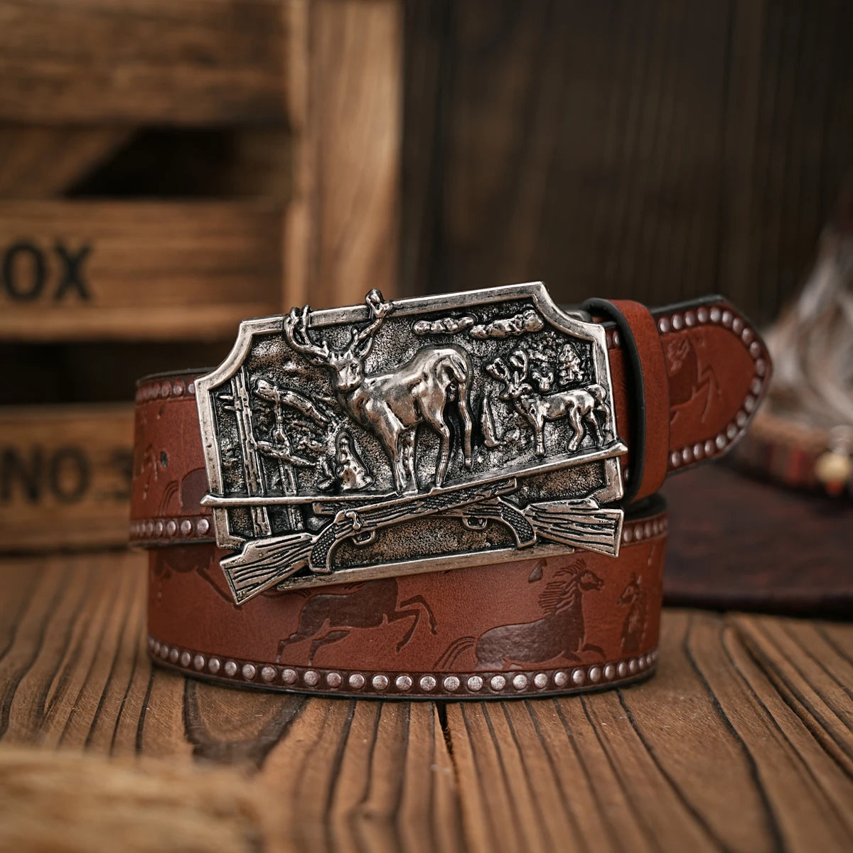 Cinto e Fivela Alce