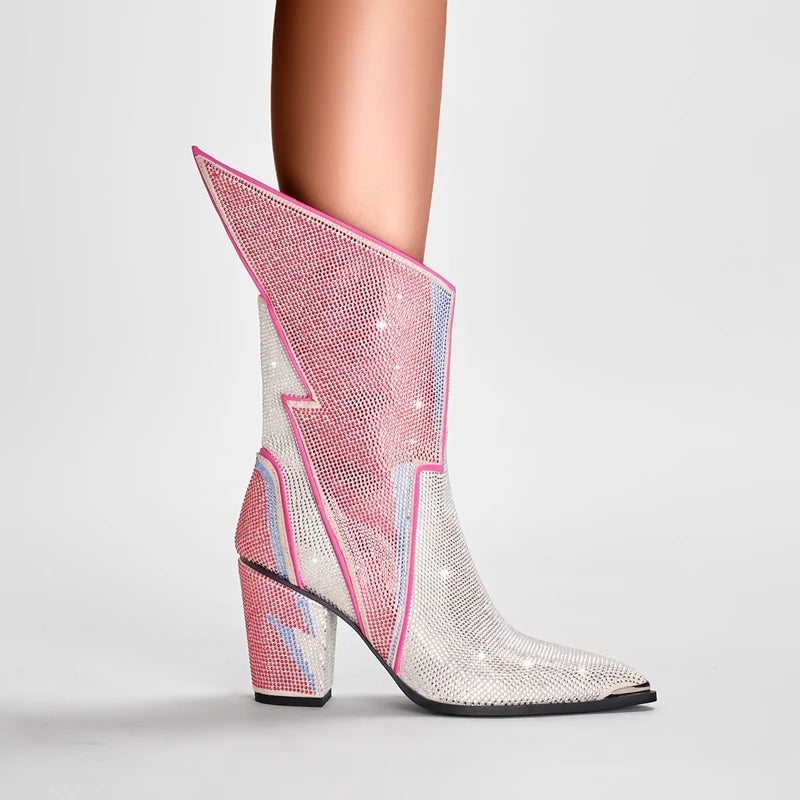 Bota Raio com Strass