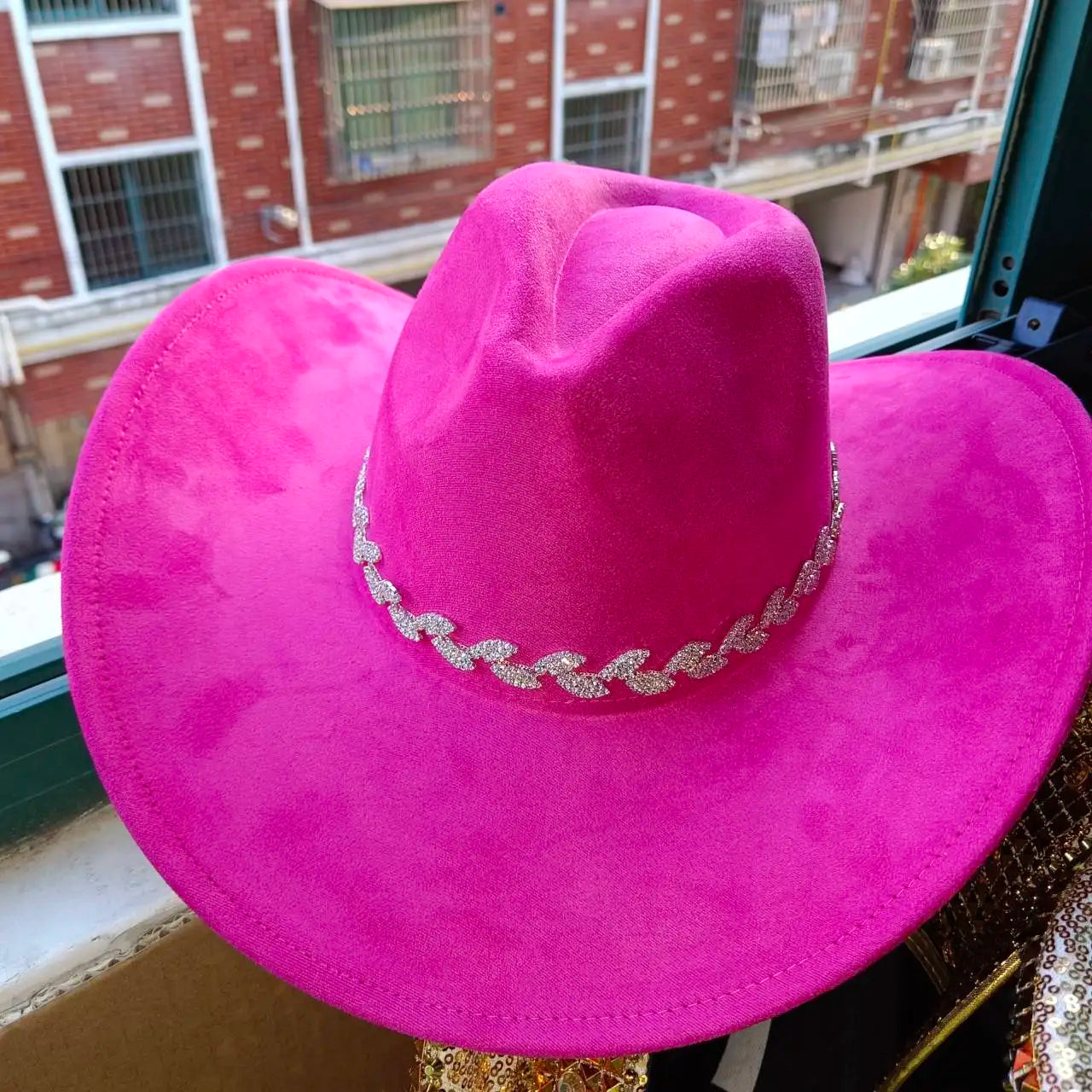 Chapéu Suede Western Wide